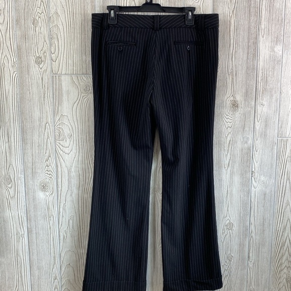 Y2K Dana Black Pin Striped Dress Pants Size 13 Juniors - Picture 2 of 8